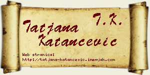 Tatjana Katančević vizit kartica